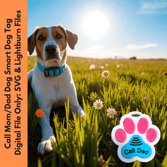 Physical Smart Pet ID Tag – Laser Cut Custom Pet Tag with NFC | Jones Laser Craft