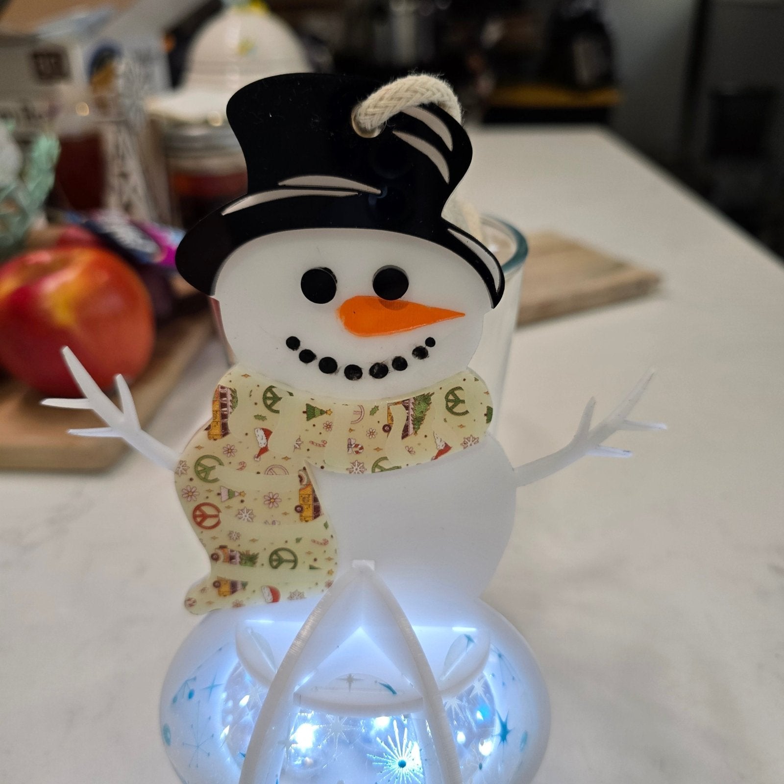 Digital Download Snowman Ornament Christmas Snowman Lantern | Jones Laser Craft