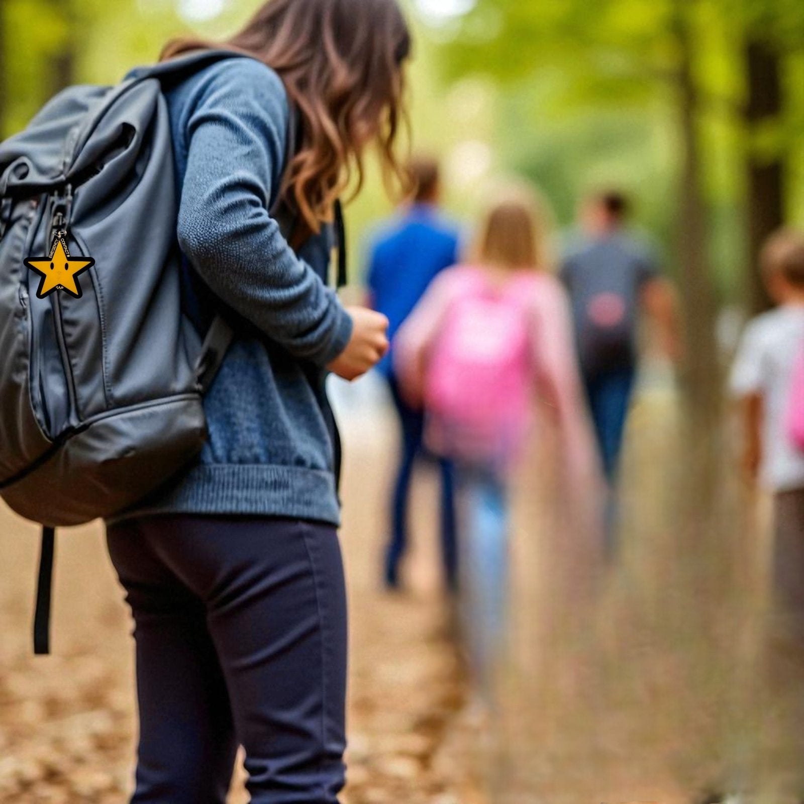 Physical Star Smart Tag Digital File | Emergency Contact Backpack Tag SVG | Jones Laser Craft