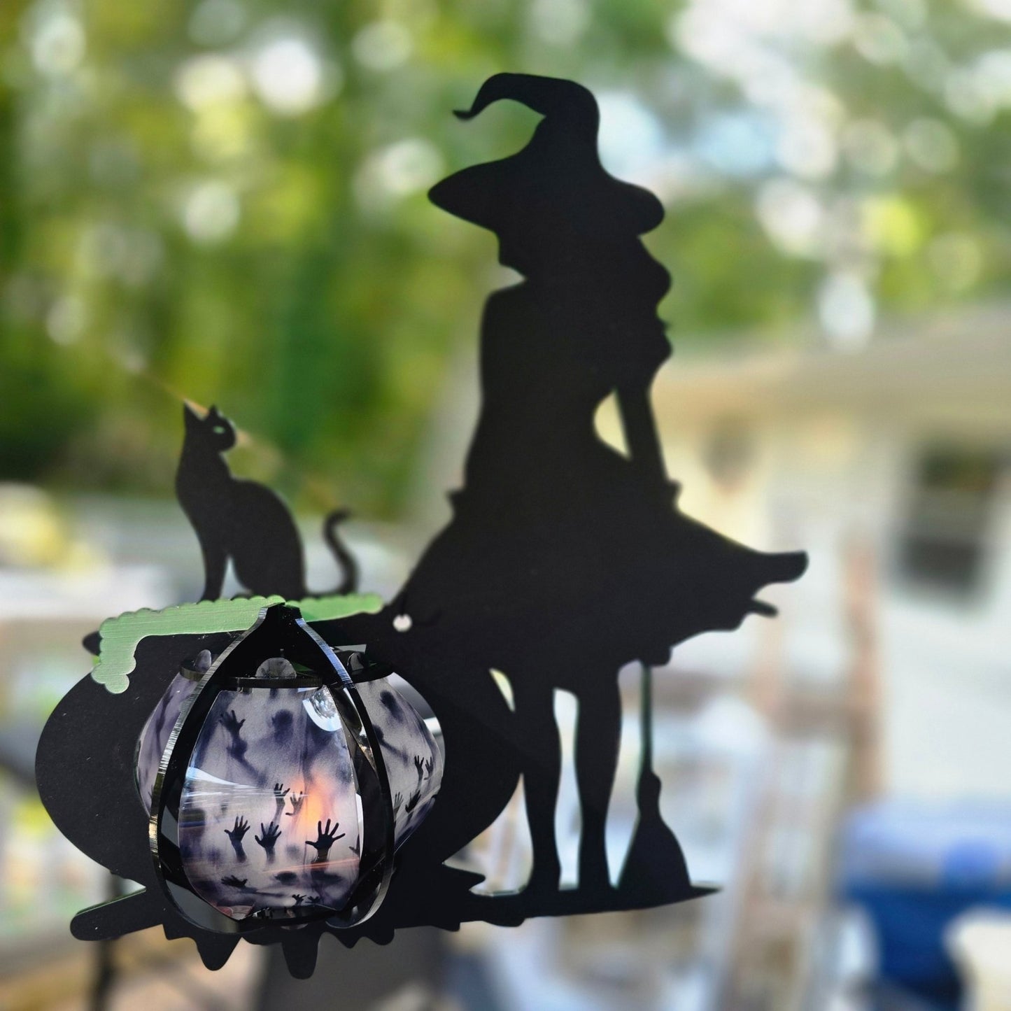 Digital Download Witch and Cauldron Digital File | Jones Laser Craft Personalized Gift