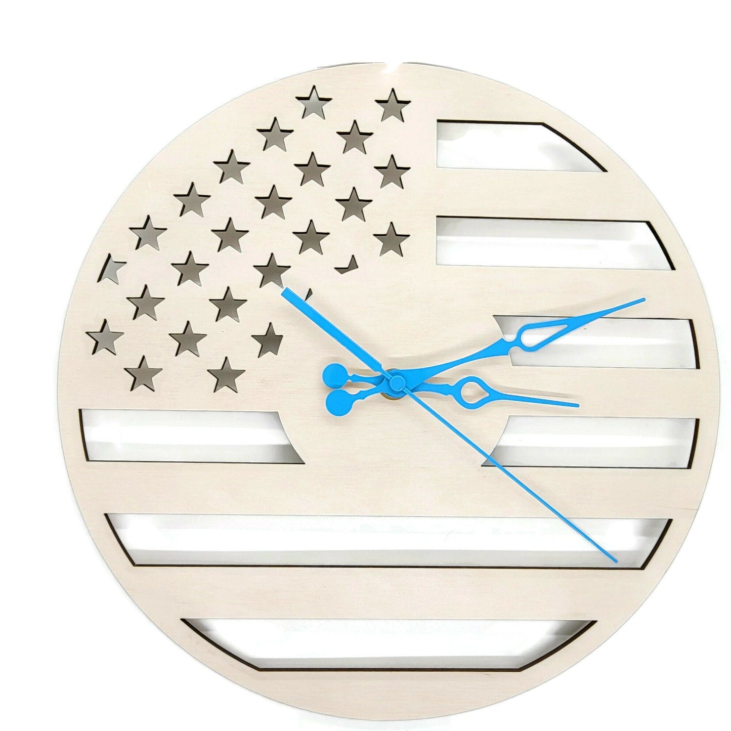 American Flag Personalized Wall Clock