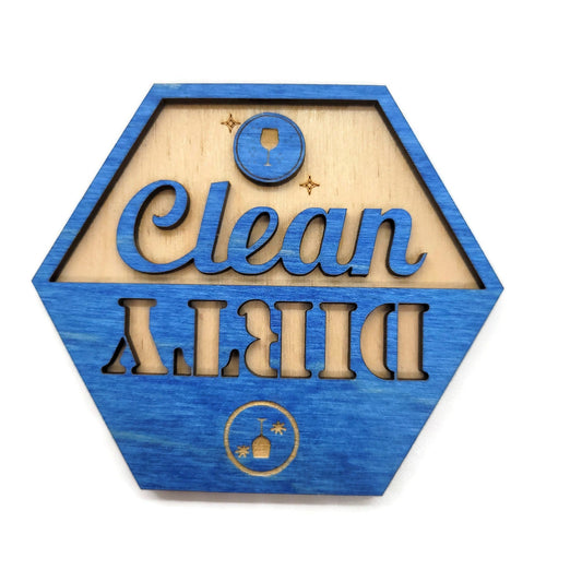 Kitchen Decor Clean Dirty Dishwasher Magnet | Jones Laser Craft Personalized Gift