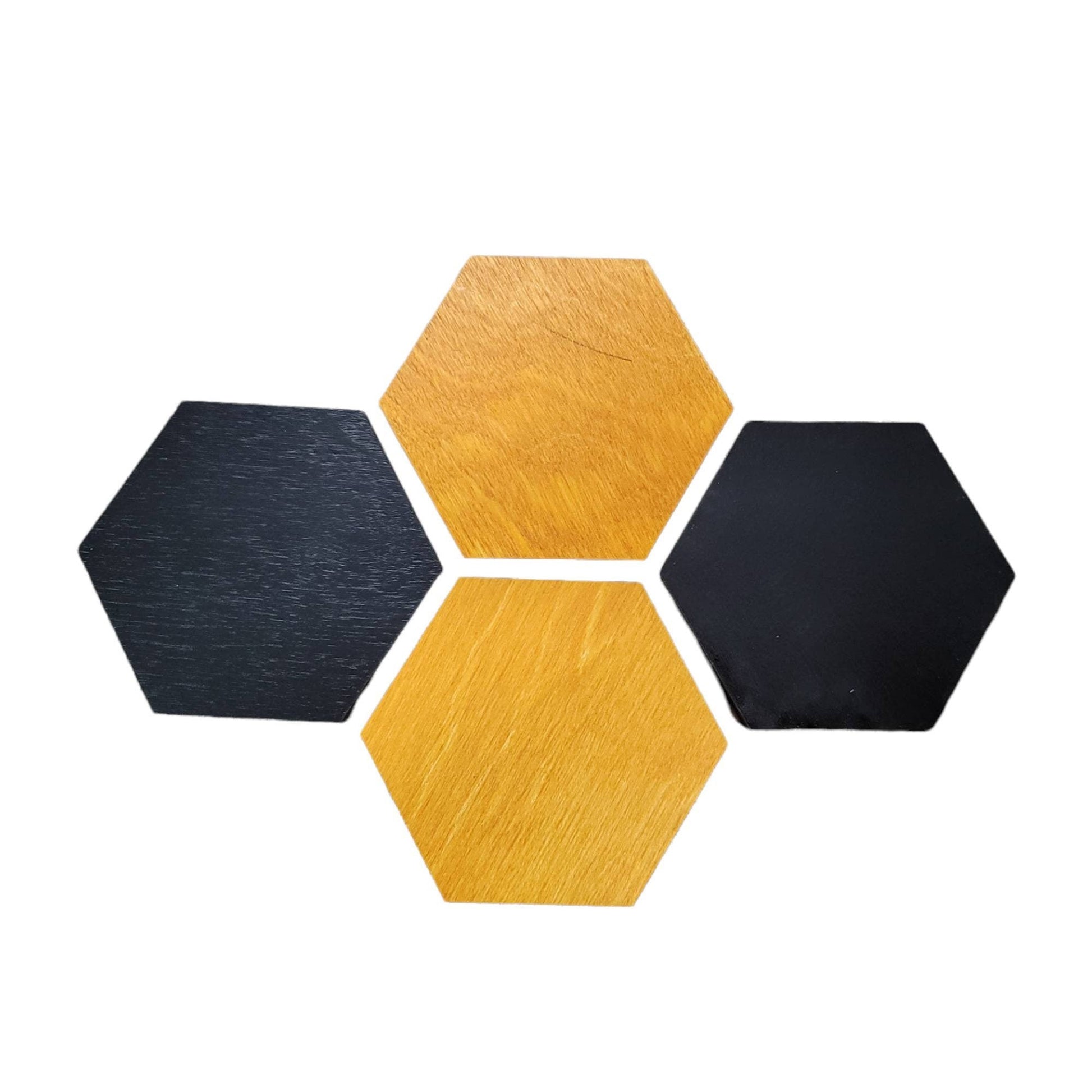 Coasters Honeybee coasters Set of 4 | Jones Laser Craft Personalized Gift