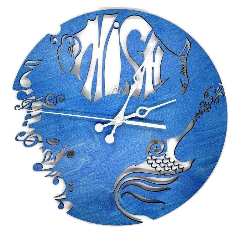 Clock Phish Personalized Wall Clock | Jones Laser Craft Personalized Gift