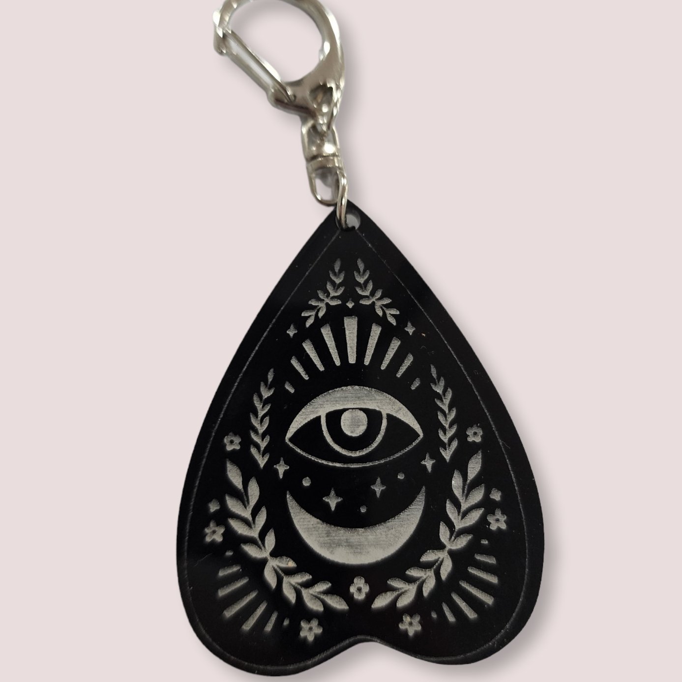 Keychain Third Eye Planchette Keyring | Jones Laser Craft Personalized Gift