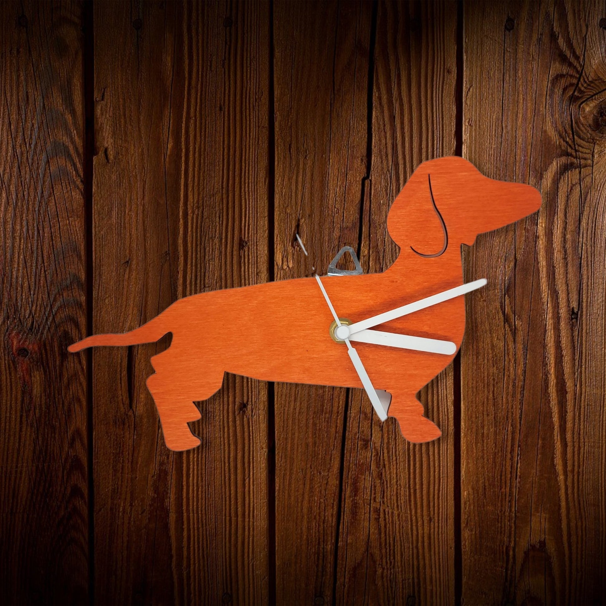 Clock Wiener Dog Personalized Wall Clock | Jones Laser Craft Personalized Gift